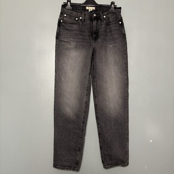 Madewell Denim - MADEWELL The Slougchy Boyjean Black Denim Jeans Pants Dark 26